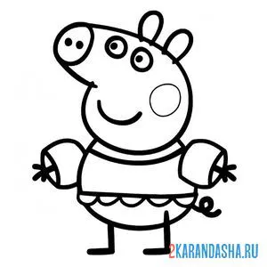 Раскраска в купальнике