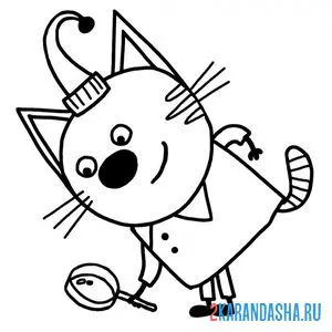 Раскраска компот с лупой