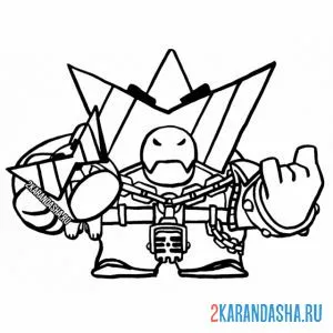 Раскраска базз плохиш скин