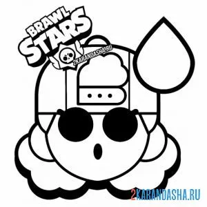 Раскраска мэг пин эмодзи шок