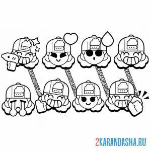 мэг пин эмодзи коллекция