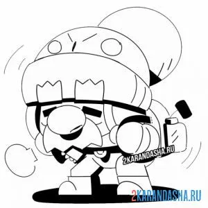 Раскраска старичок гейл