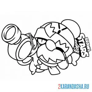 Раскраска гейл охотится