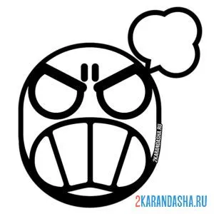 Раскраска эль примо пин гнев