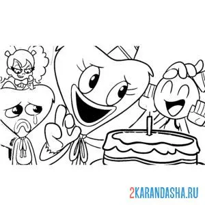 Раскраска поппи плейтайм из игры