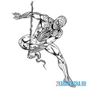 Раскраска марвел человек-паук онлайн