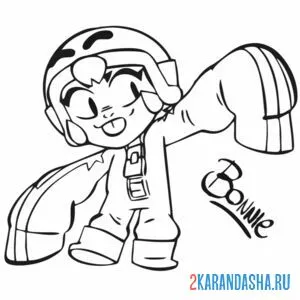 Раскраска бонни малышка