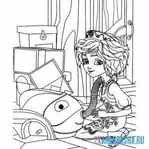 Раскраска варвара краса длинная коса