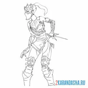 Раскраска милина из мортал комбат