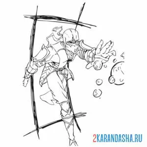 Раскраска рейн сильный