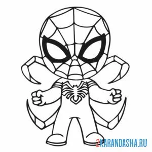 Раскраска человек-паук мстители онлайн