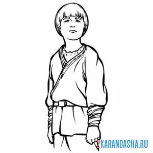 Раскраска энакин скайуокер