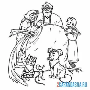 Раскраска вот какая репка