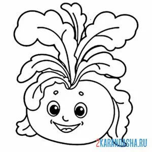 Раскраска репка главный герой