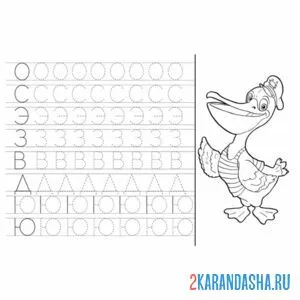пропись буквы разные дошкольник