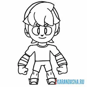 Раскраска гас боец