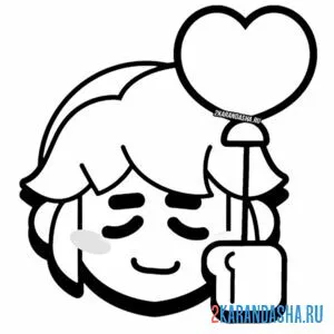 Раскраска гас спасибо эмодзи