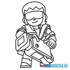Раскраска бастер боец
