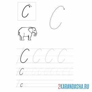 прописная буква с пропись