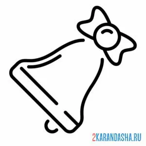 Раскраска колокольчик иконка