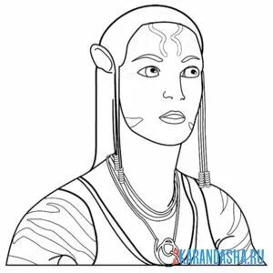 Раскраска герой аватар