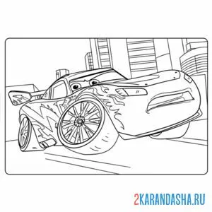 Раскраска маквин молния тачки 2