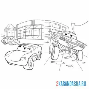 Раскраска тачки мультик