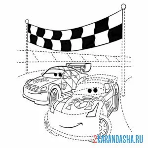 Раскраска макс шнель и мигель камино