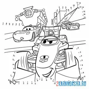 Раскраска франческо бернулли тачки