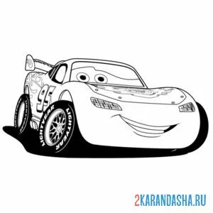 Раскраска молния маквин 95