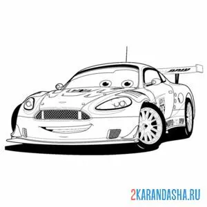 Раскраска найджел газли тачки-2