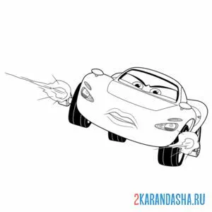 Раскраска холли делюкс тачки 2