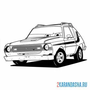 Раскраска грем тачки-2