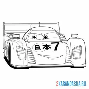 Раскраска сю тодороки тачки-2