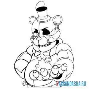 Раскраска стоп фредди