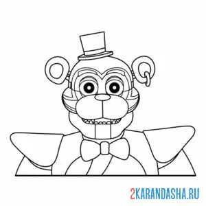 Раскраска фредди аниматроник новый