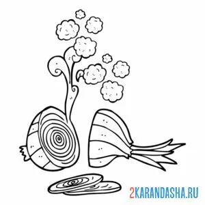 Раскраска луковый аромат