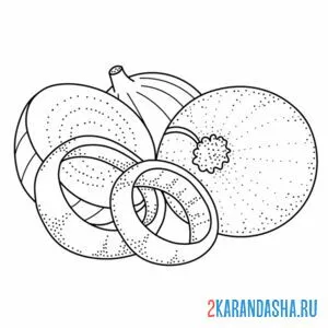 Раскраска луковые кольца