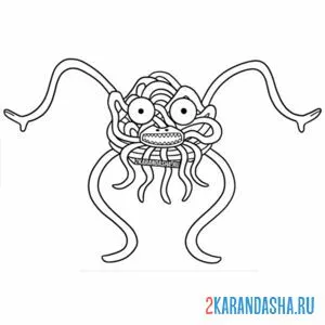 Раскраска noodles ninja сад банбана