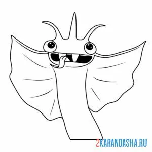 Раскраска жутко гарден банбан