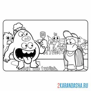 Раскраска игра кадр гарден банбана