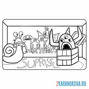 Раскраска the garten of banban wiki