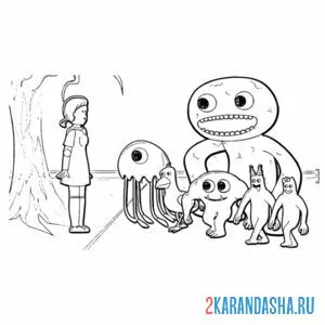 Раскраска garten of banban wiki