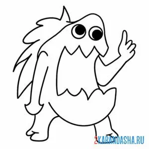 Раскраска стинки джоел гарден банбан