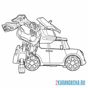 Раскраска тобот evolutinon х машина трансформер