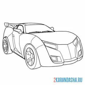 Раскраска тобот evolutinon y машина