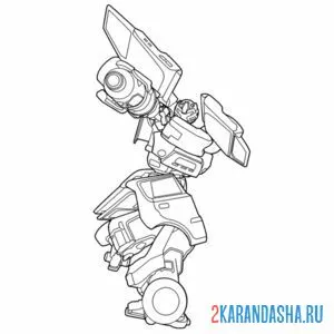 Раскраска тоботы роботы