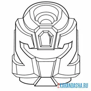 Раскраска тоботы шлем