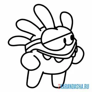 Раскраска ам-няма супергерой