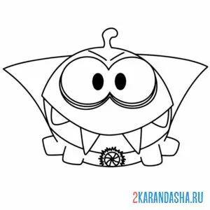 Раскраска ам-няма хэллоуин